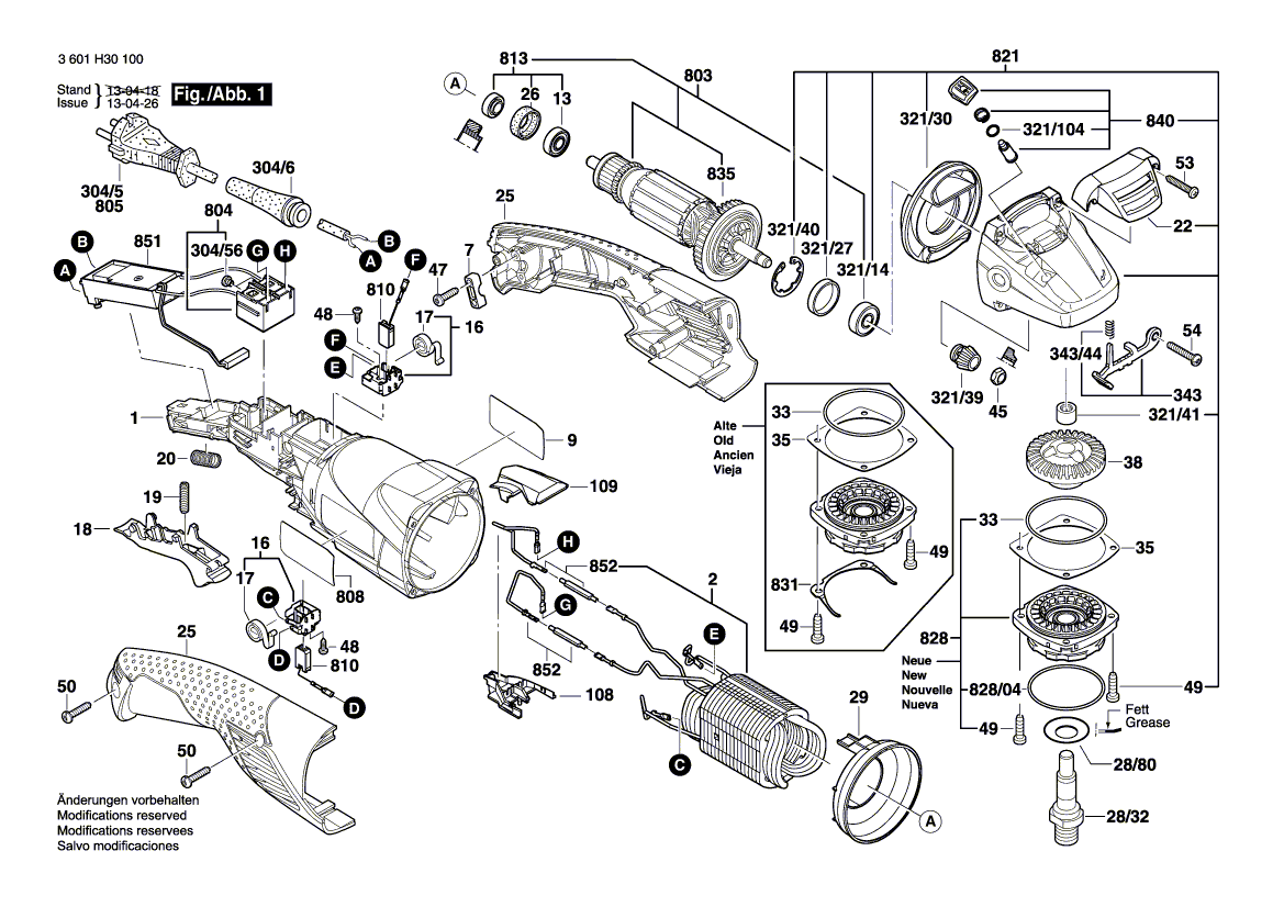 Ny ekte Bosch 1605108256 Motorhus