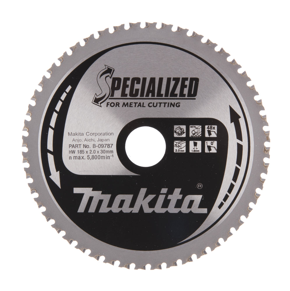 Новая подлинная Makita B-09787 Круглая пила HM 185 x 30 x 2,0 мм 0 ° T48