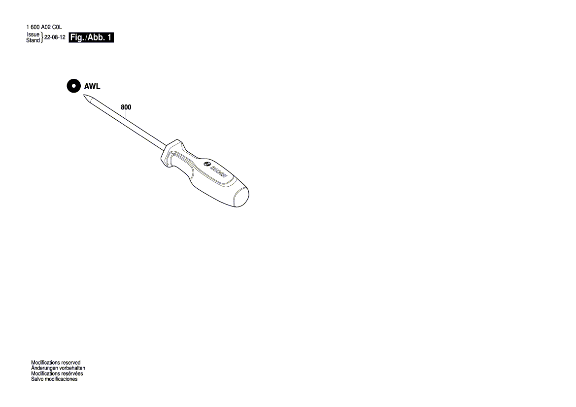 Nieuwe echte Bosch 1600A02F5H Sciber Pen