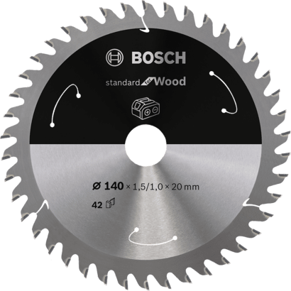 New Genuine Bosch 2608837672 Standard for Wood Circular Saw Blade For Cordless