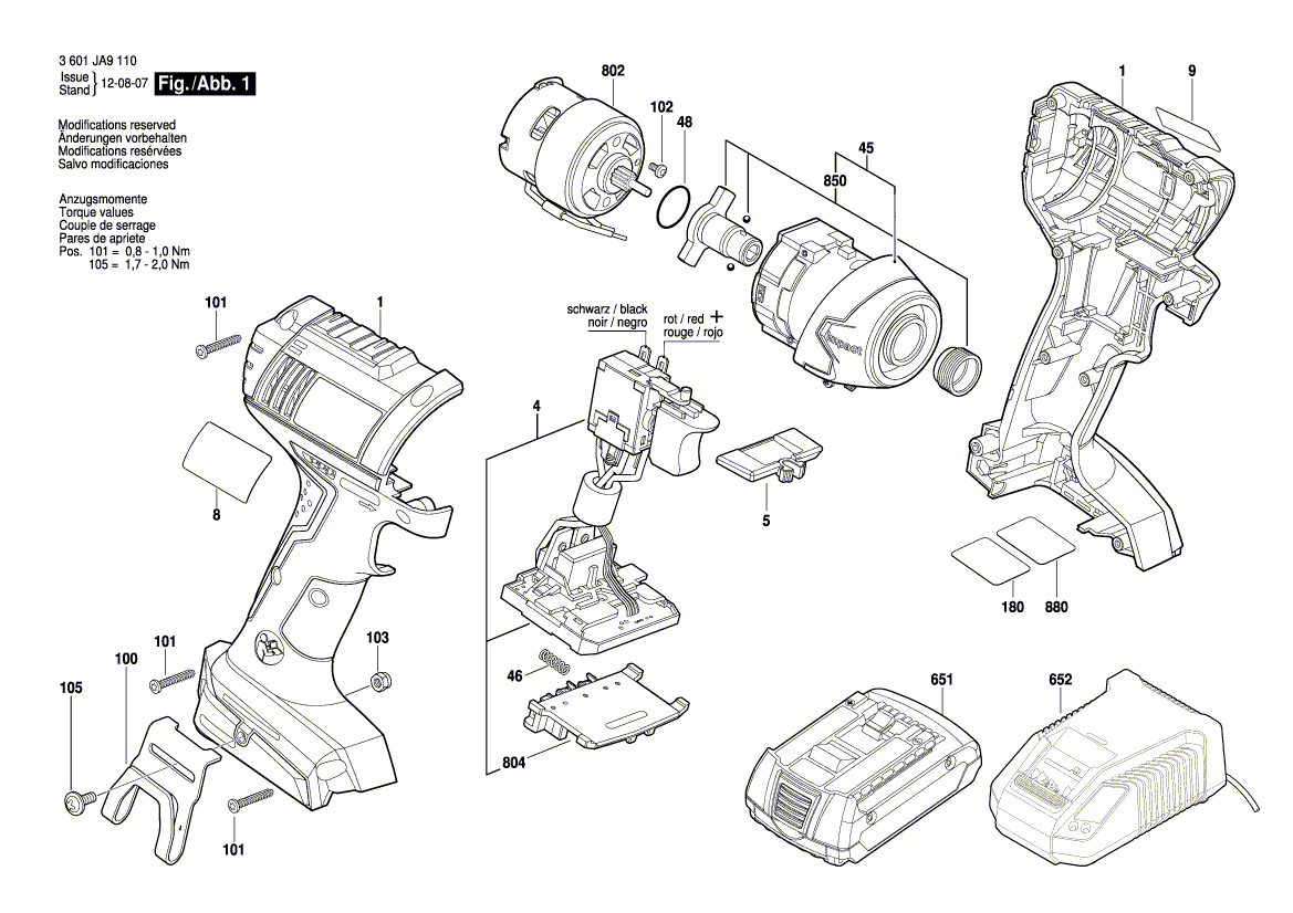 Neuer echter Bosch 2609199421 Gleichstrommotor