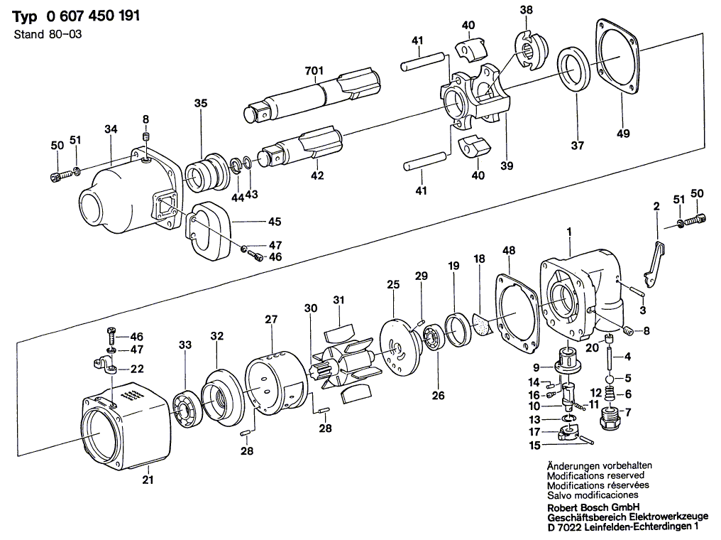 New Genuine Bosch 1609301415 Handle