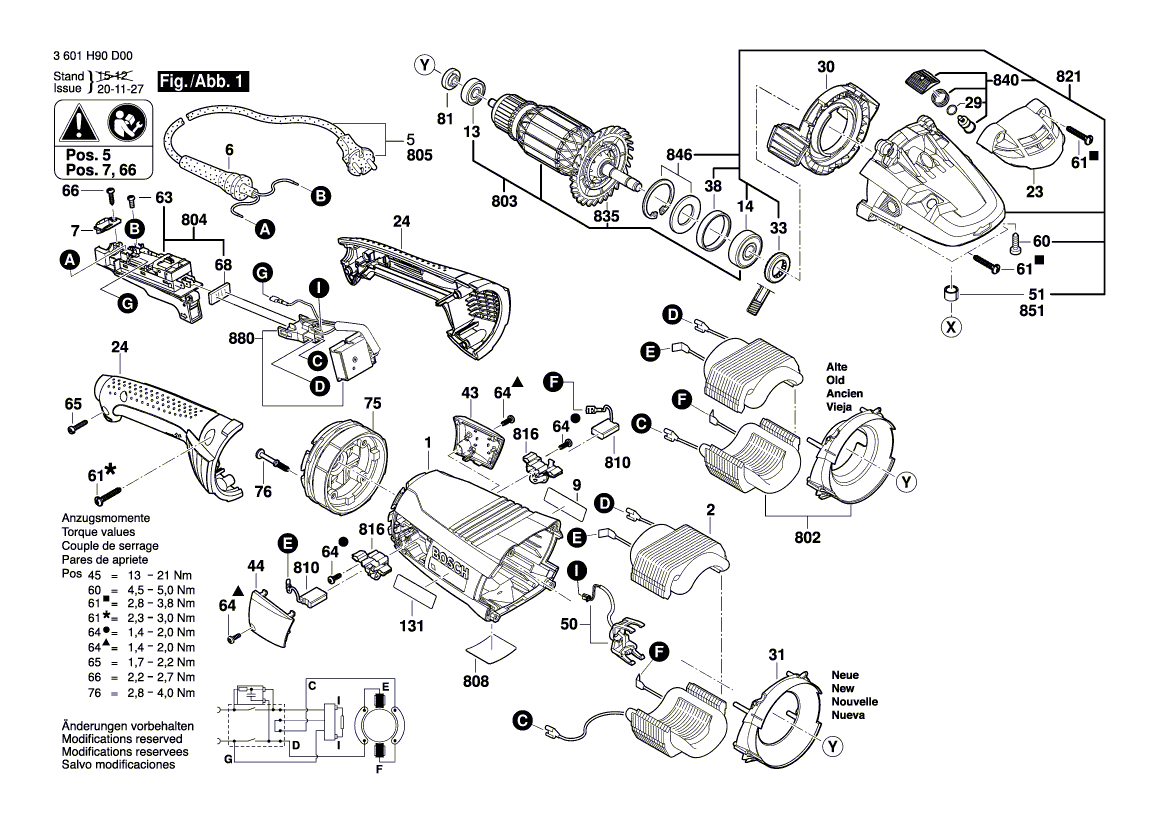 Новый подлинный Bosch 1603414025 воротник винт