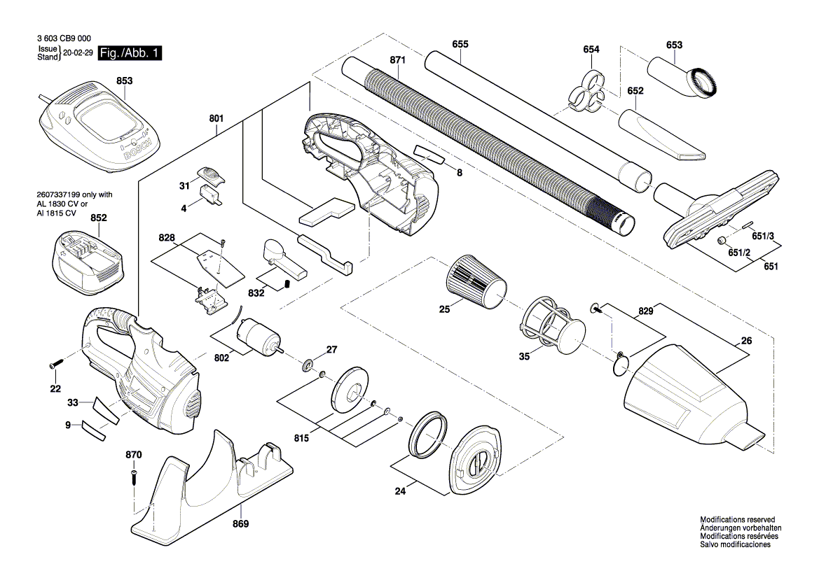 Nouveau véritable couvercle de filtre Bosch 1619PA5187