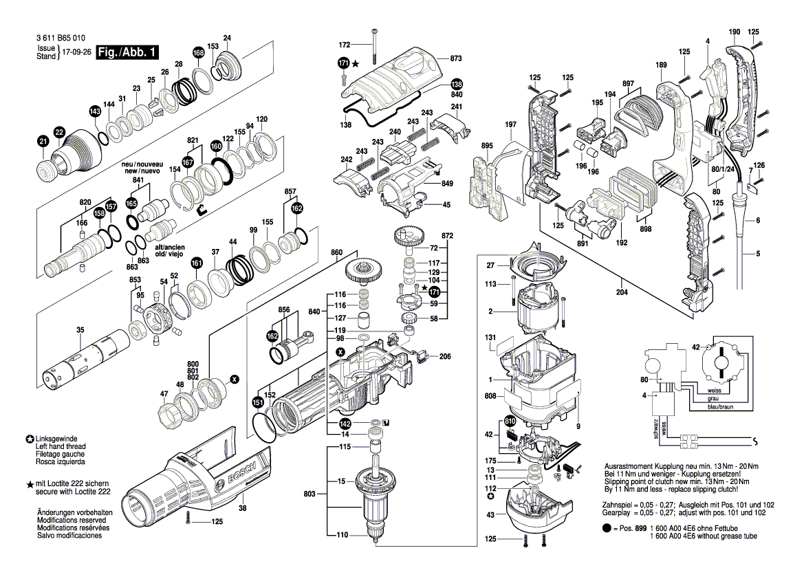 Neuer echter Bosch 161111a083 Aufkleber