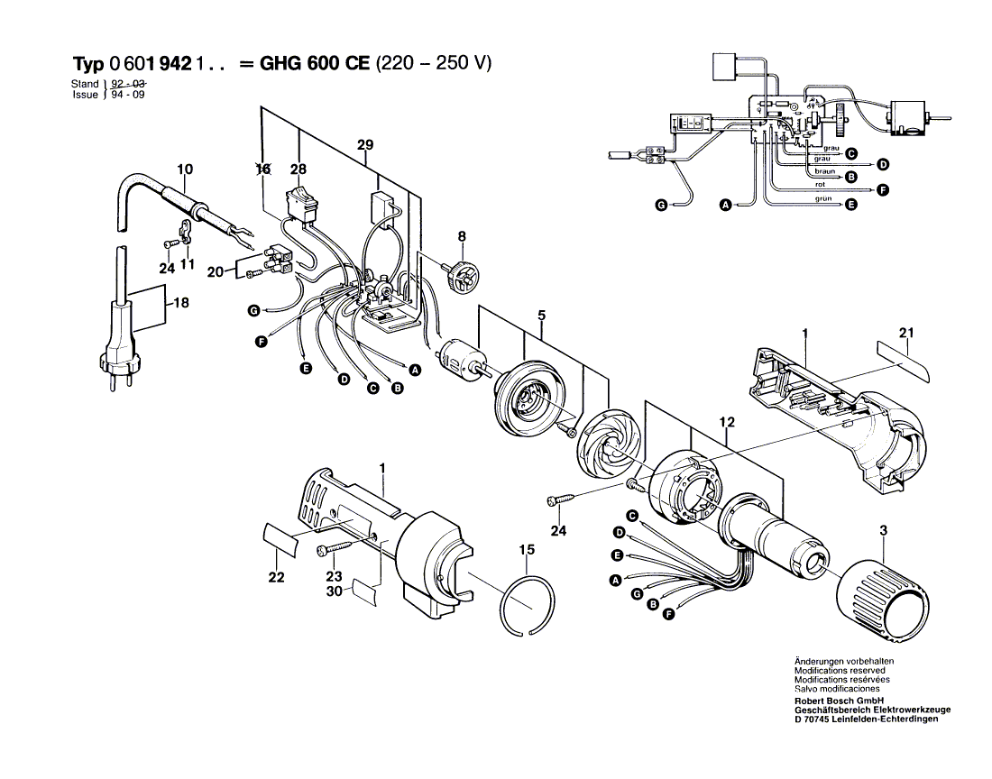 Ny ekte Bosch 1609202272 Tommelhjul