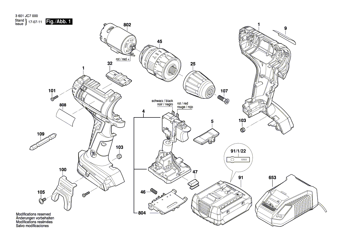 Neuer echter Bosch 2609199626 Gleichstrommotor