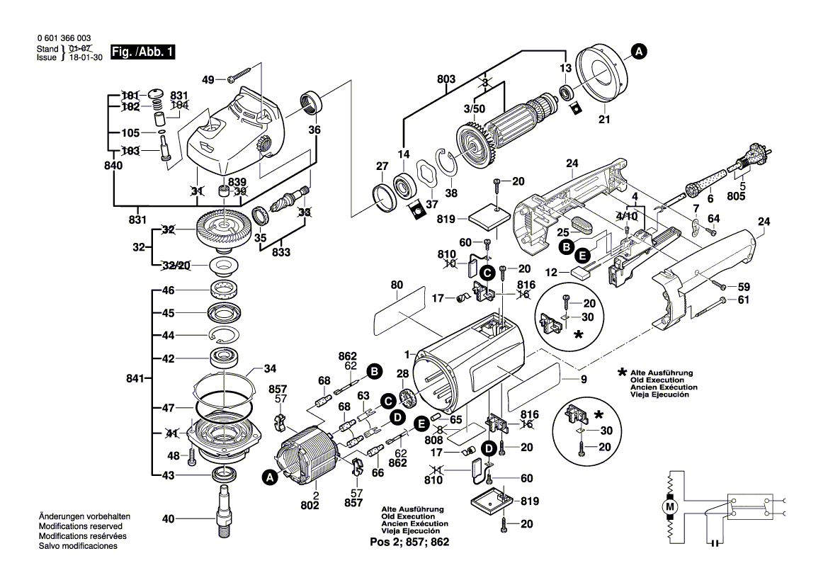 Neues echtes Bosch 3604220136 Feld