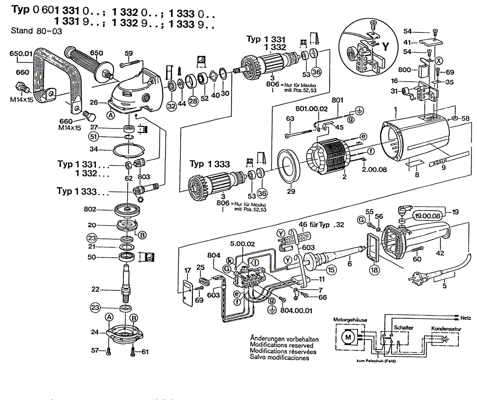 NOUVEAU véritable Bosch 1604460447 Cordon d'alimentation