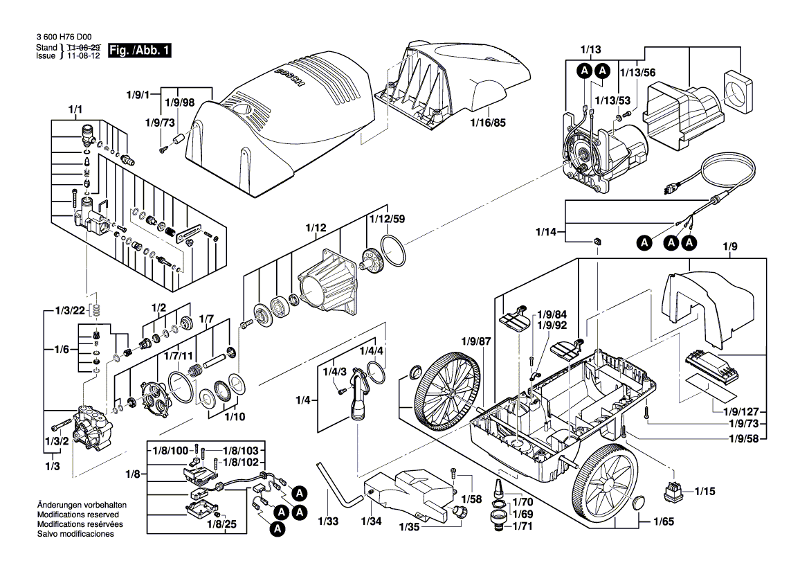 Новая подлинная управляющая головка Bosch F016F03364