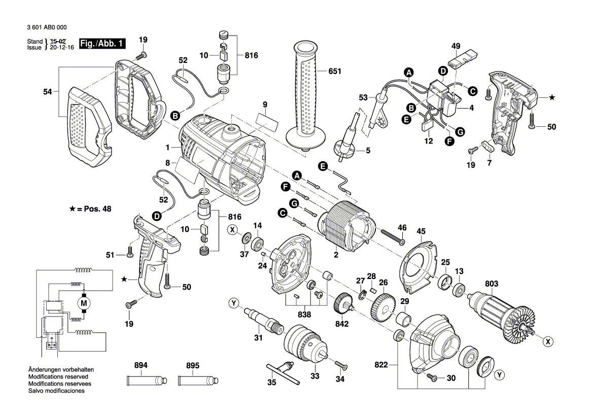 Nieuwe echte Bosch 1619pa7852 borstelhouder