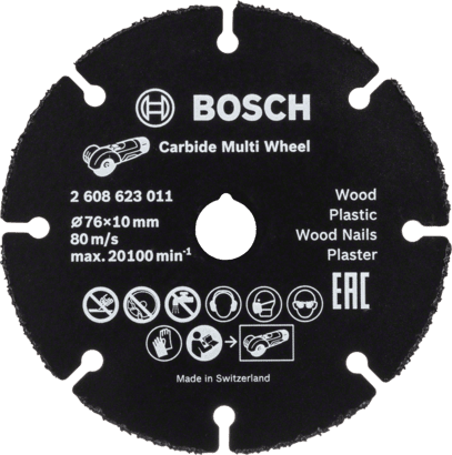 New Genuine Bosch 2608623011 Carbide Multi Wheel cutting disc for mini angle