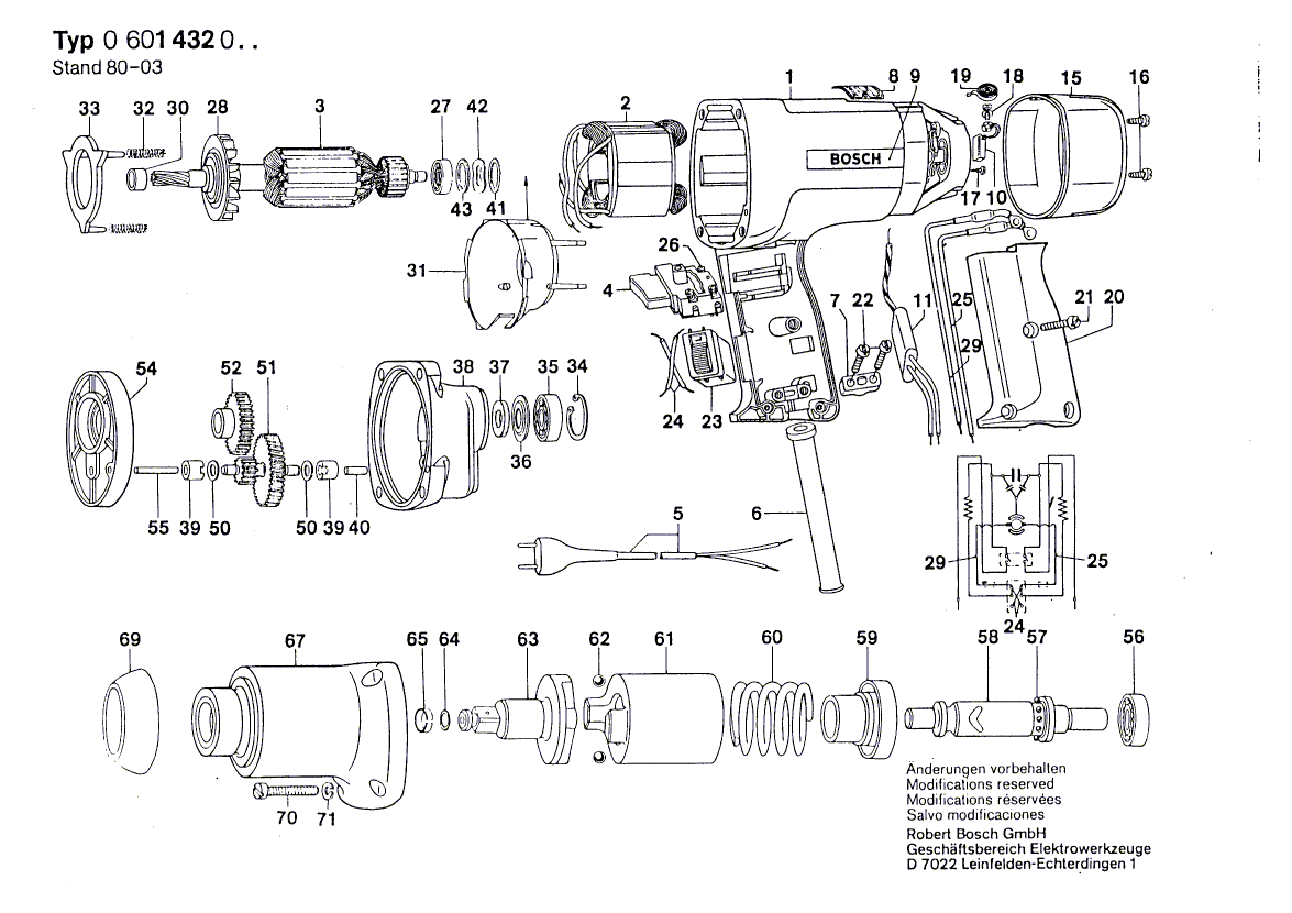 Nieuwe echte Bosch 1605801018 Bus