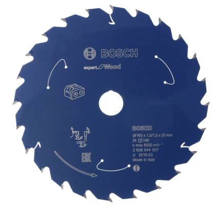 Новый подлинный Bosch 2608644522 Эксперт по деревянной круговой пилам для беспроводных