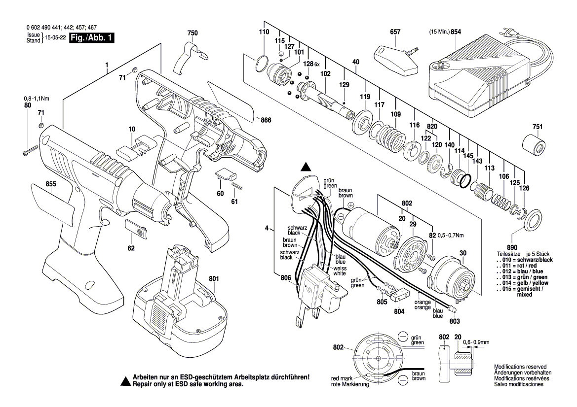 Neuer echter Bosch 3607031538 Gleichstrommotor