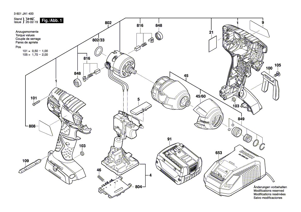 Ny ekte Bosch 2609132051 Produsentens typeskilt