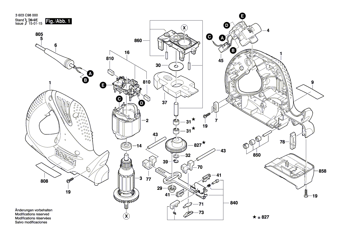 Ny ekte Bosch 2609000780 Navneskilt