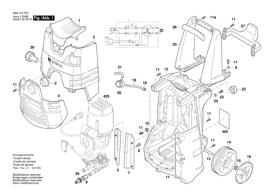 Neue echte Bosch F016L72179 Weitwinkeldüse