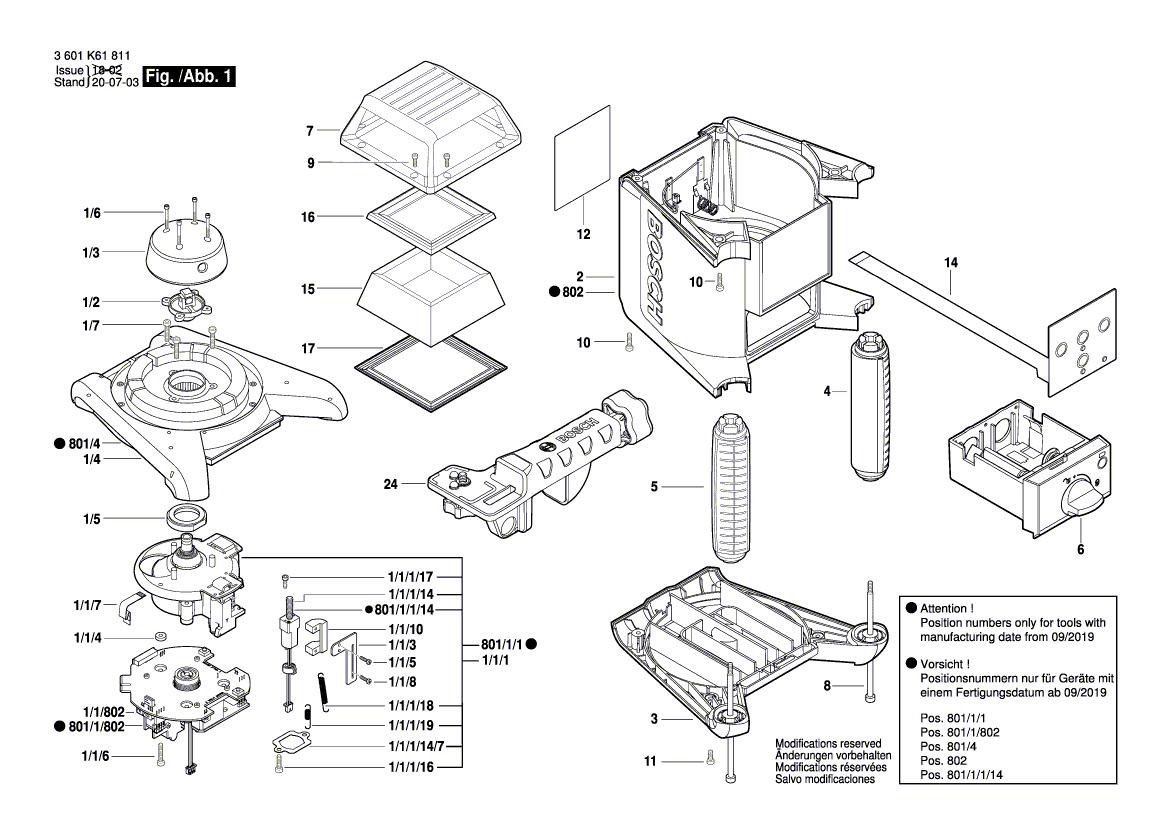 Neue echte Bosch 1600A01R89 Housing