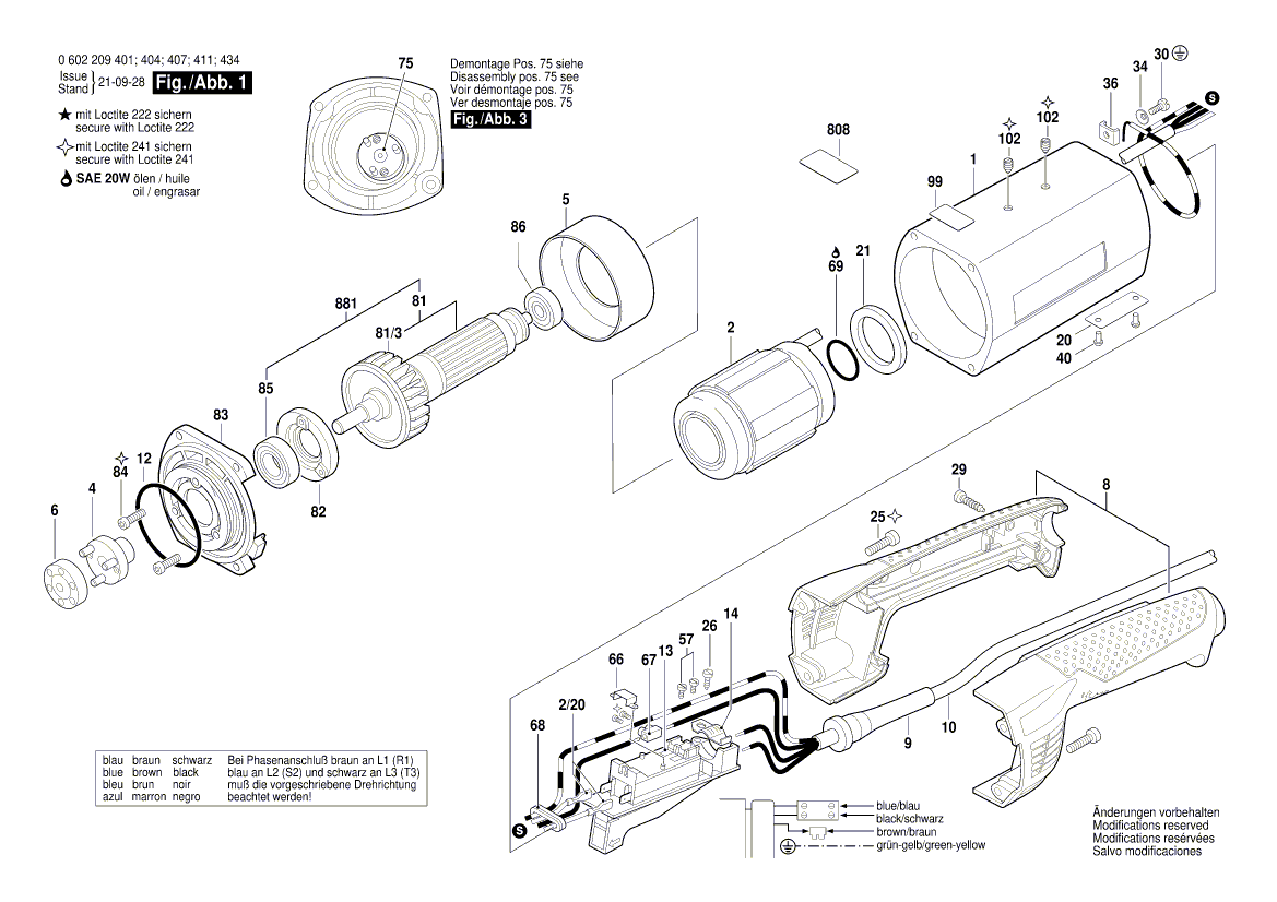 Neue echte Bosch 160312307m Schleifspindel