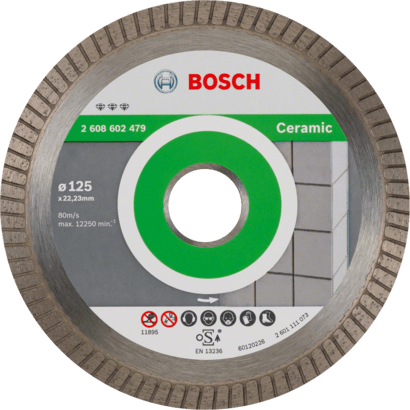 New Genuine Bosch 2608602479 Best for Ceramic Extra Clean Turbo Diamond Cutting