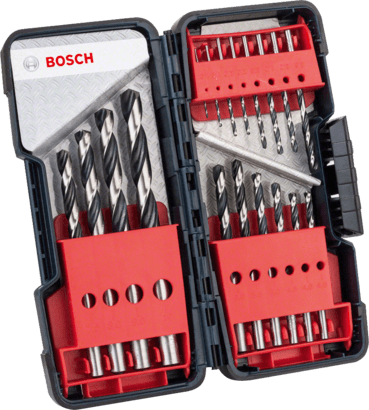 Новый подлинный Bosch 2608577350 HSS Twist Bit Bit Bit Pointteq Set, 5 Peece для