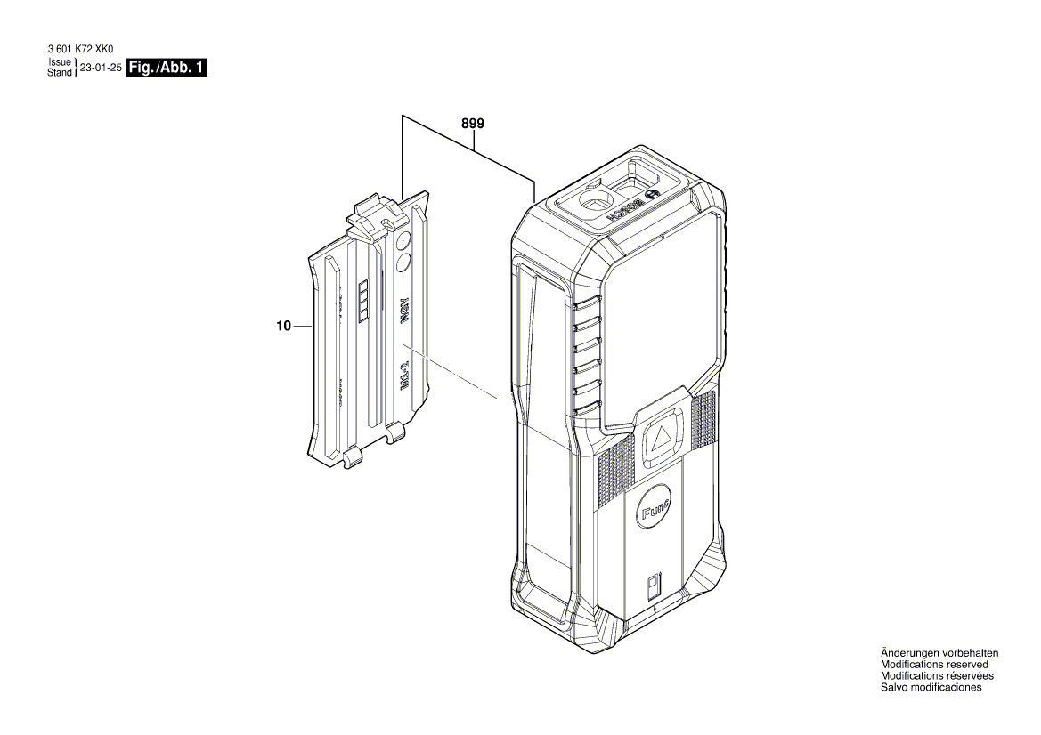 Nieuwe echte Bosch 1600A0255X Batterijbedekking