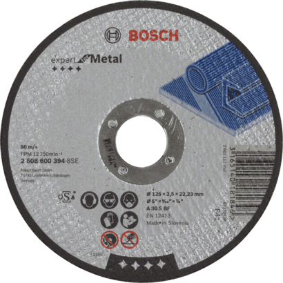 Новый подлинный Bosch 2608600394 Эксперт по металлическому резкому диску для небольшого угла