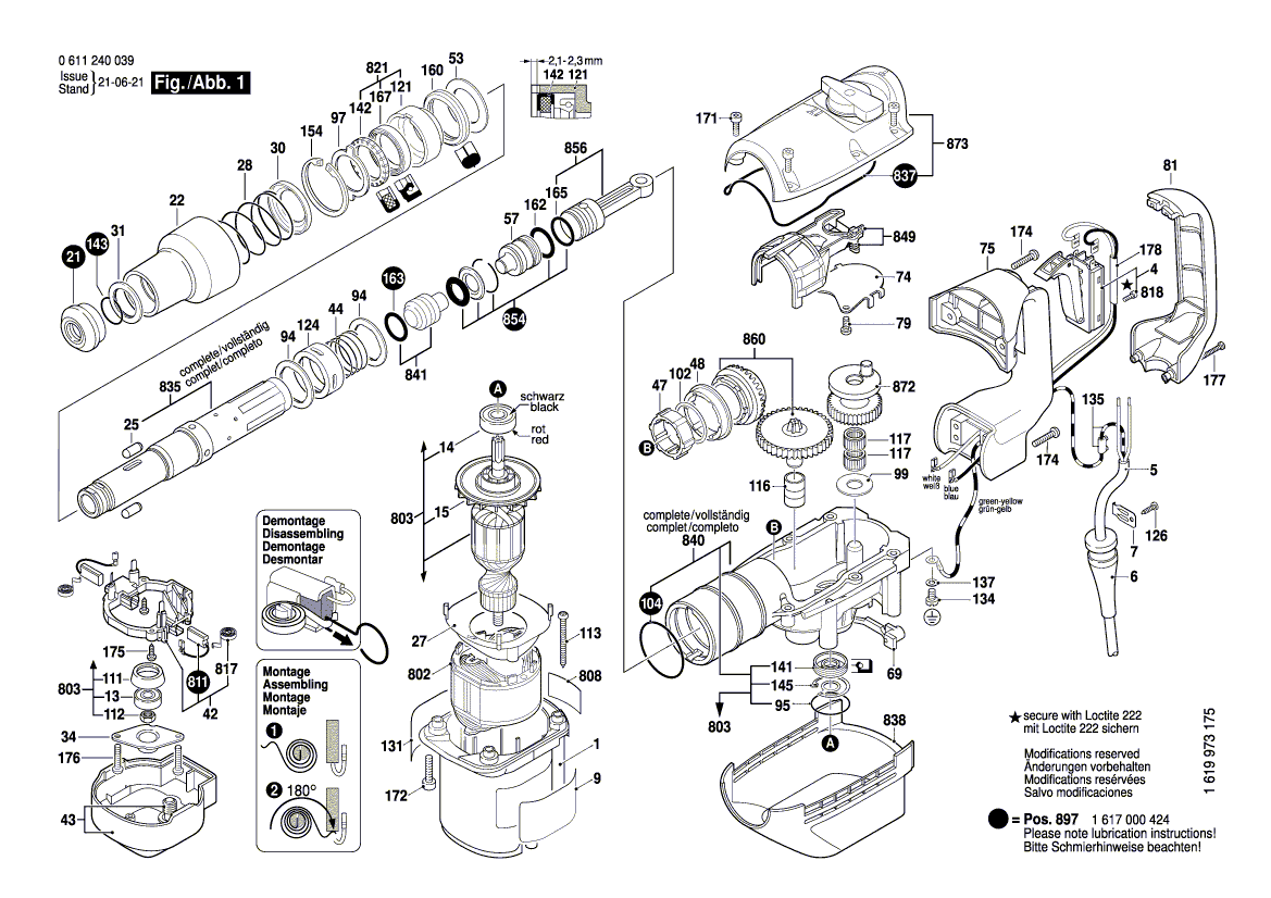 Новый подлинный Bosch 1617000847 Корпус воздействия