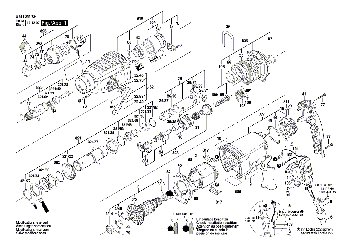 Новая подлинная Bosch 1610390051 Руководящая втулка