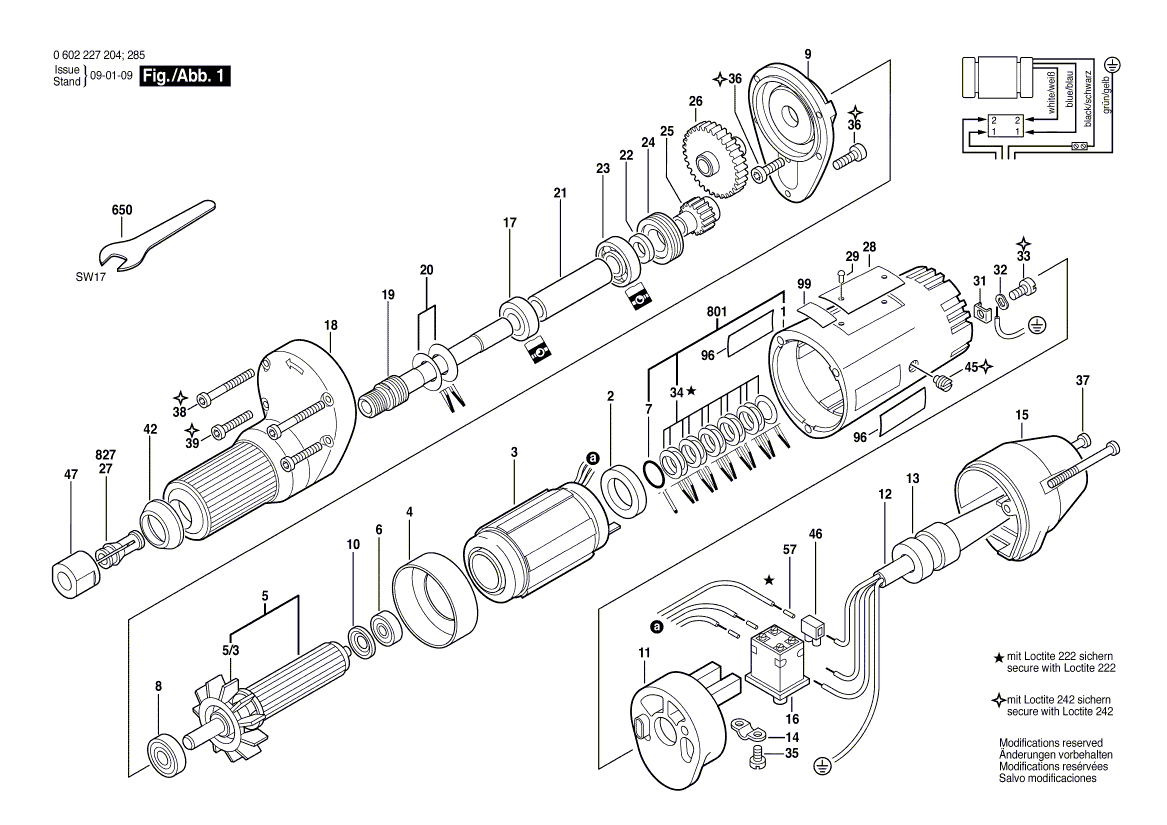 Nouveau véritable interrupteur de protection du moteur Bosch 1604482054