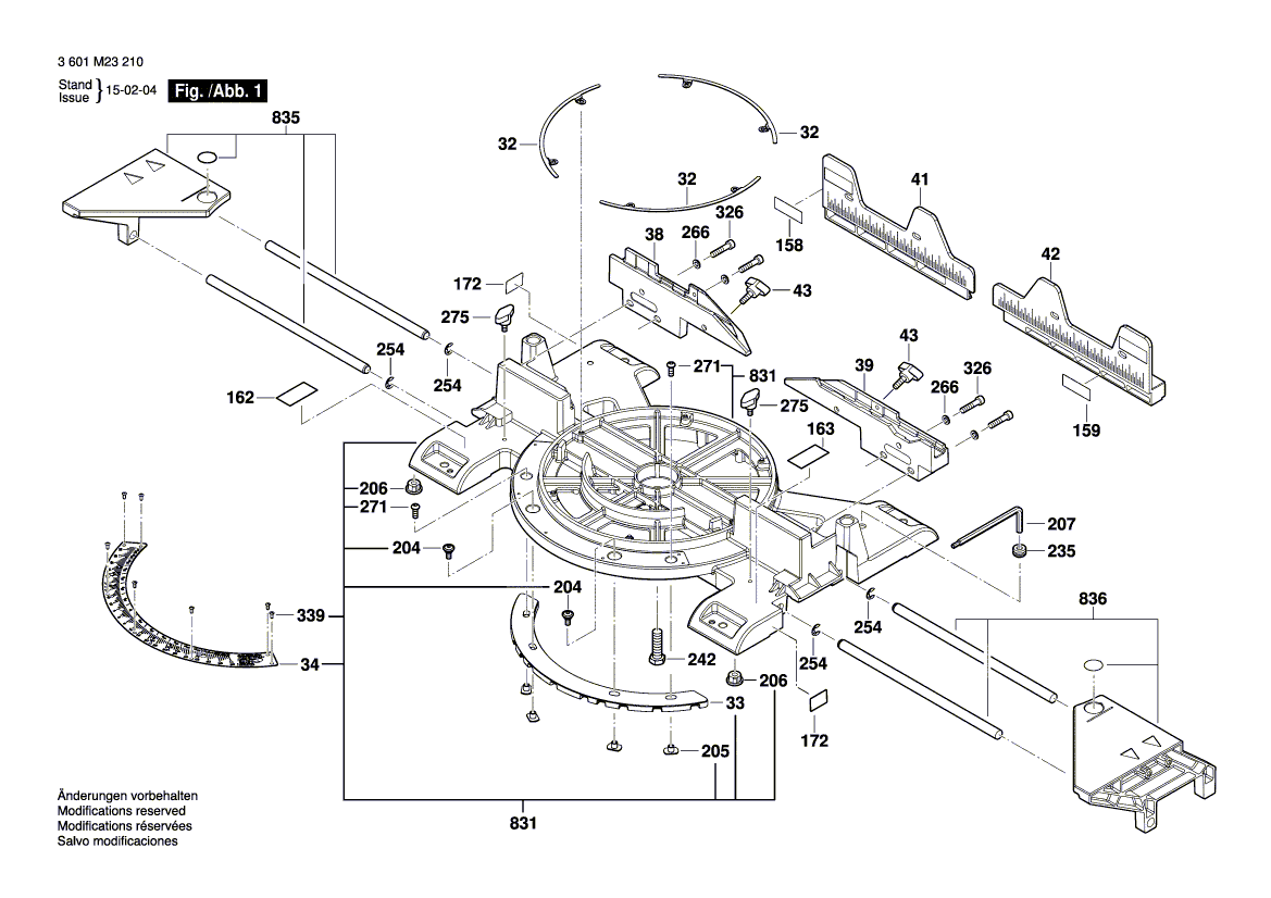 New Genuine Bosch 1609B03722 Screw