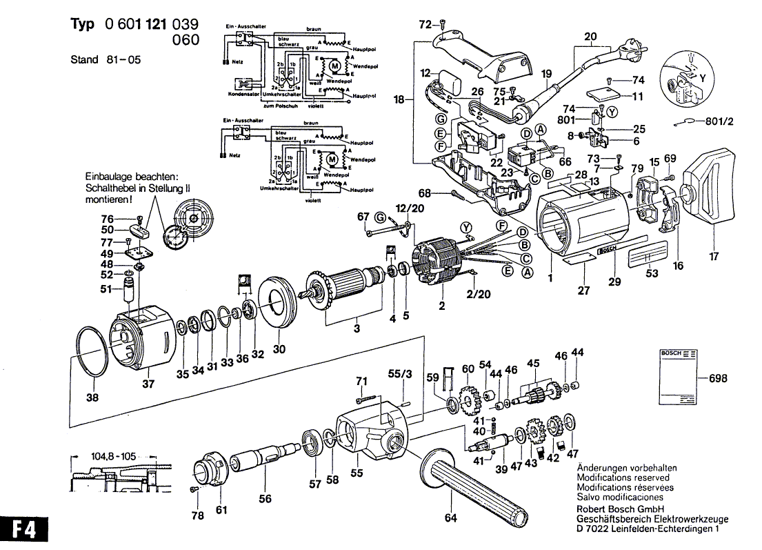 Новое подлинное Bosch 1900210105