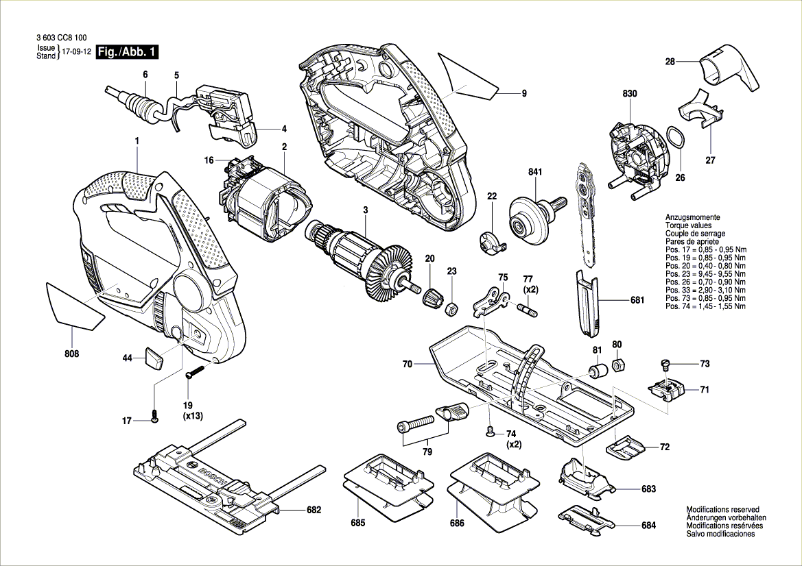 Nieuwe echte Bosch 1600A004K8 Housing Assembly