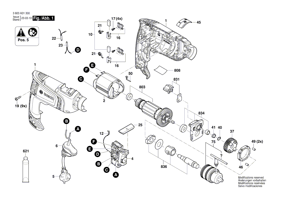 Nieuwe echte Bosch 1604612055 Compressieveer