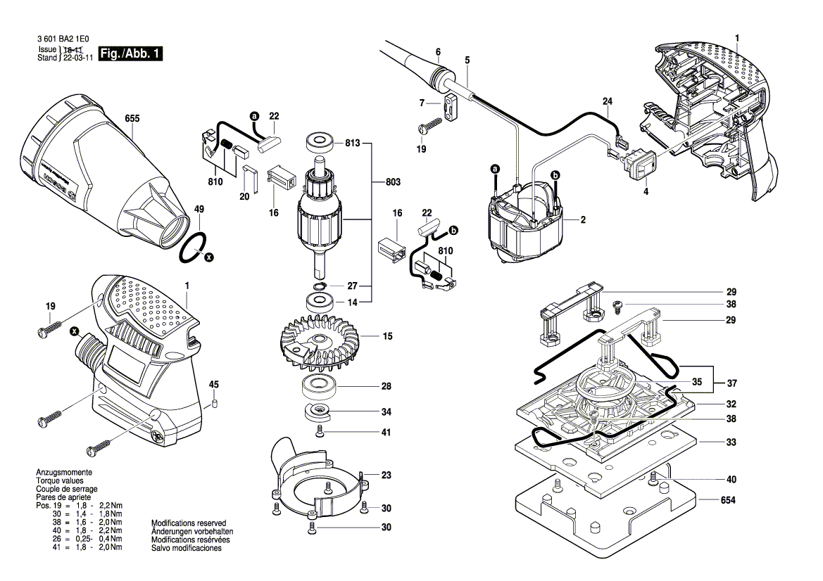 Nouveau véritable bosch 2609101302 Foot de vibration