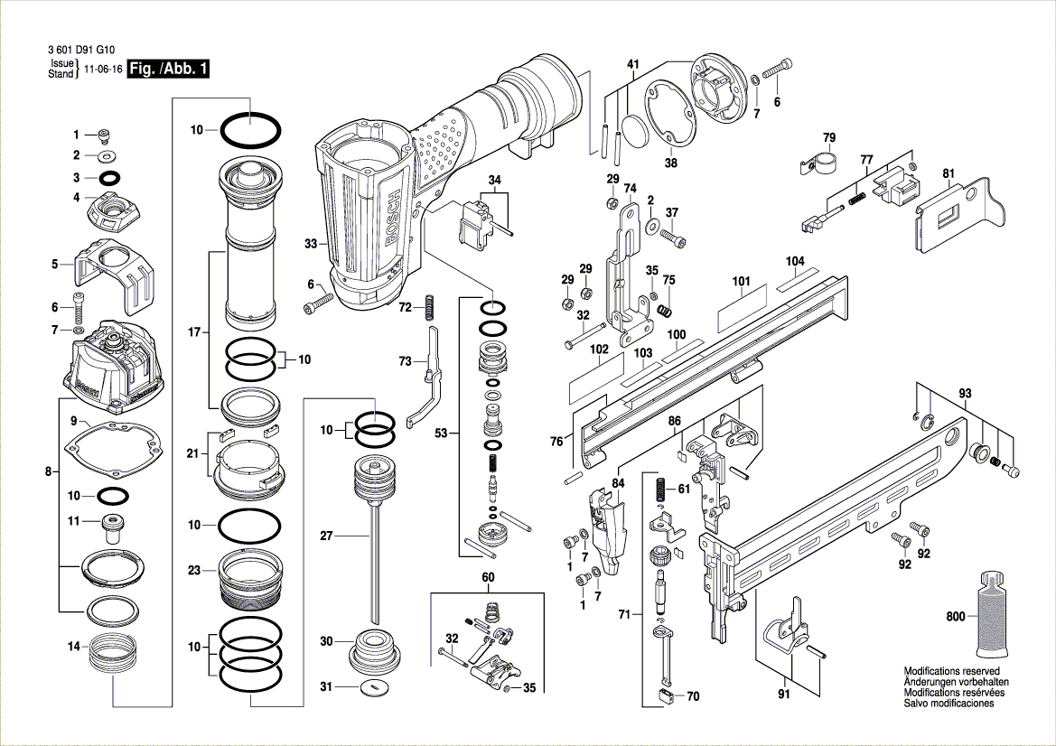 Новый подлинный Bosch 2610001706 Trigger