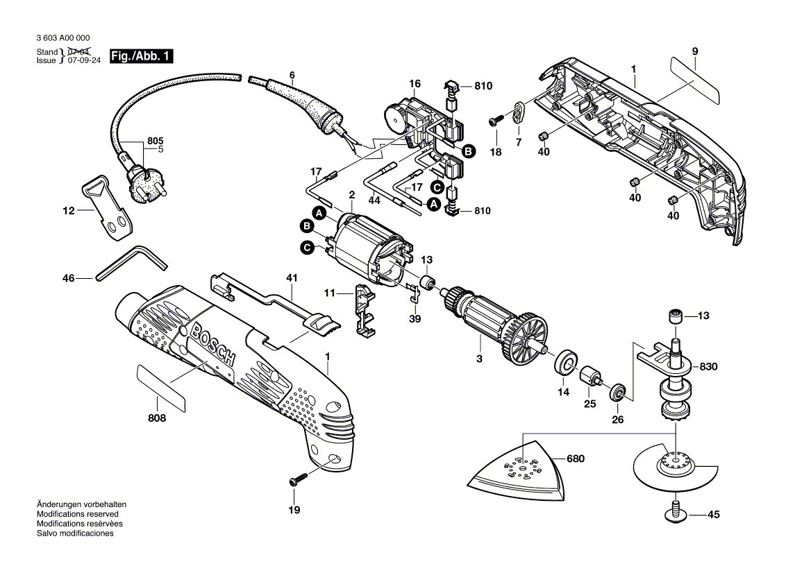 Новый подлинный Bosch 2609000224