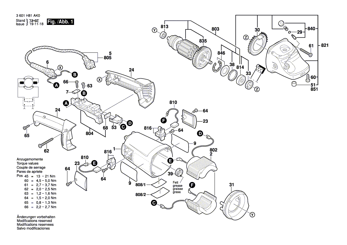 Ny ekte Bosch 1619p11718 Motorhus