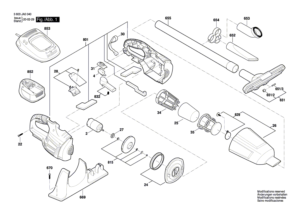 Nouveau véritable couverture de logement Bosch 1619pa9470