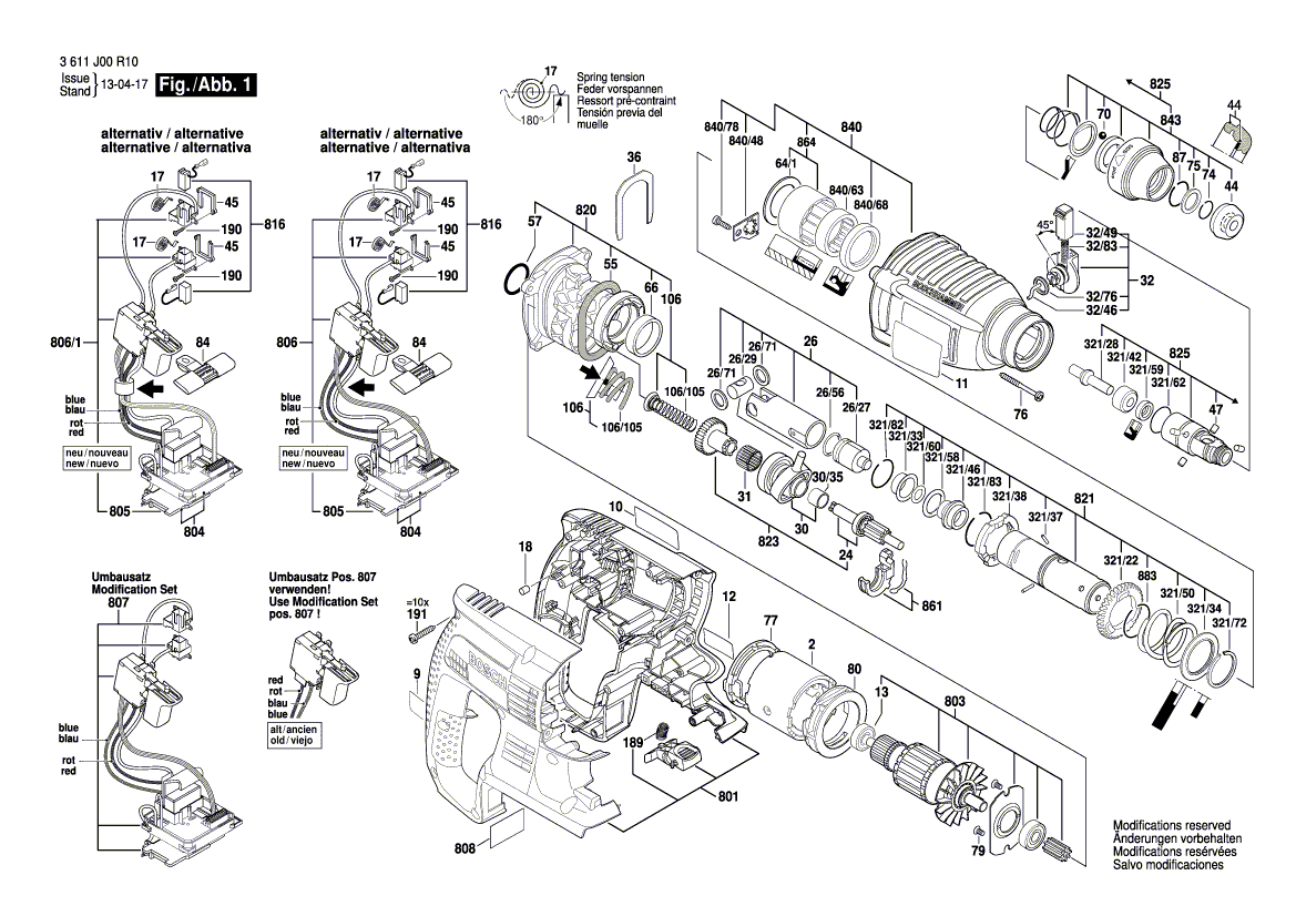 Neuer echter Bosch 1617000889 Ein-Aus-Schalter