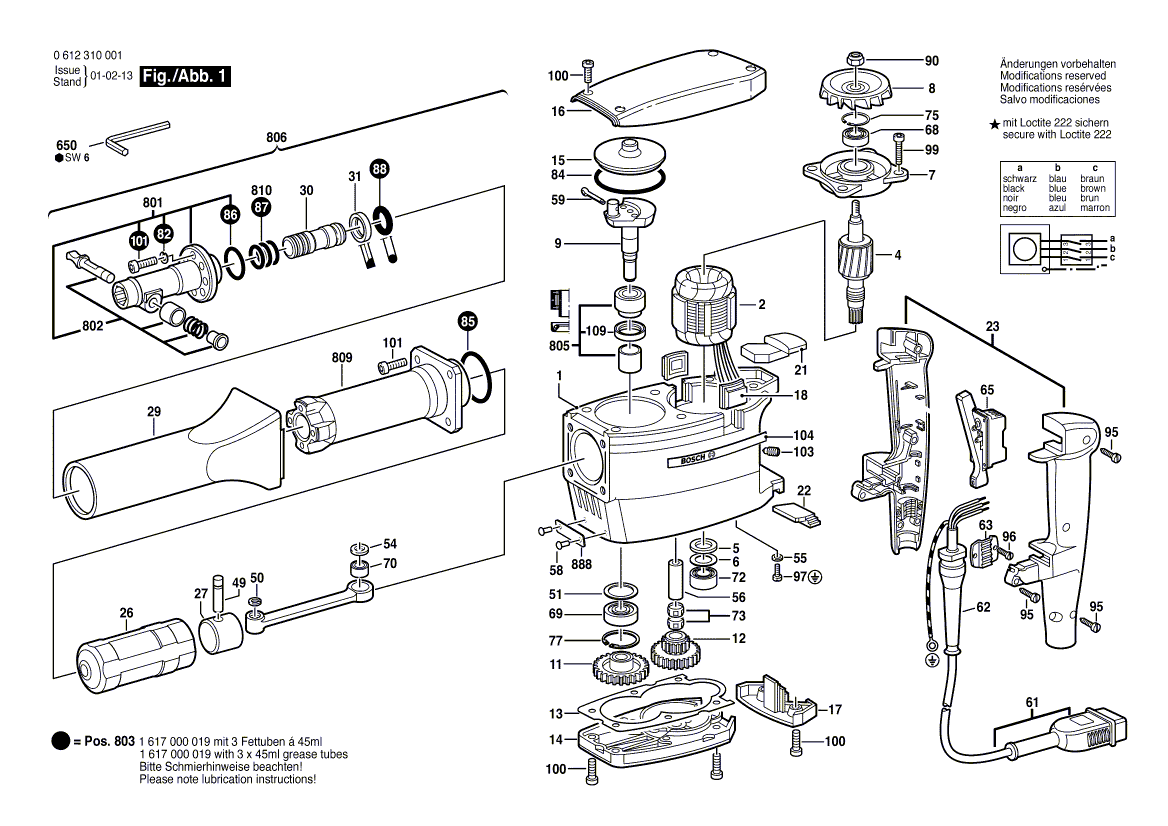 Neuer echter Bosch 1616610045 Fan