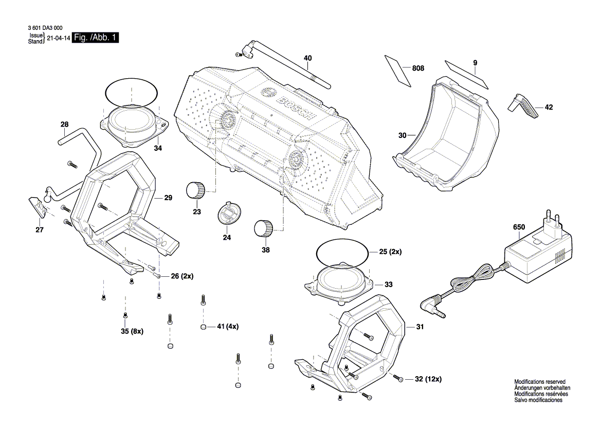 Neue echte Bosch 1619pb4892 Hersteller -Typenschild