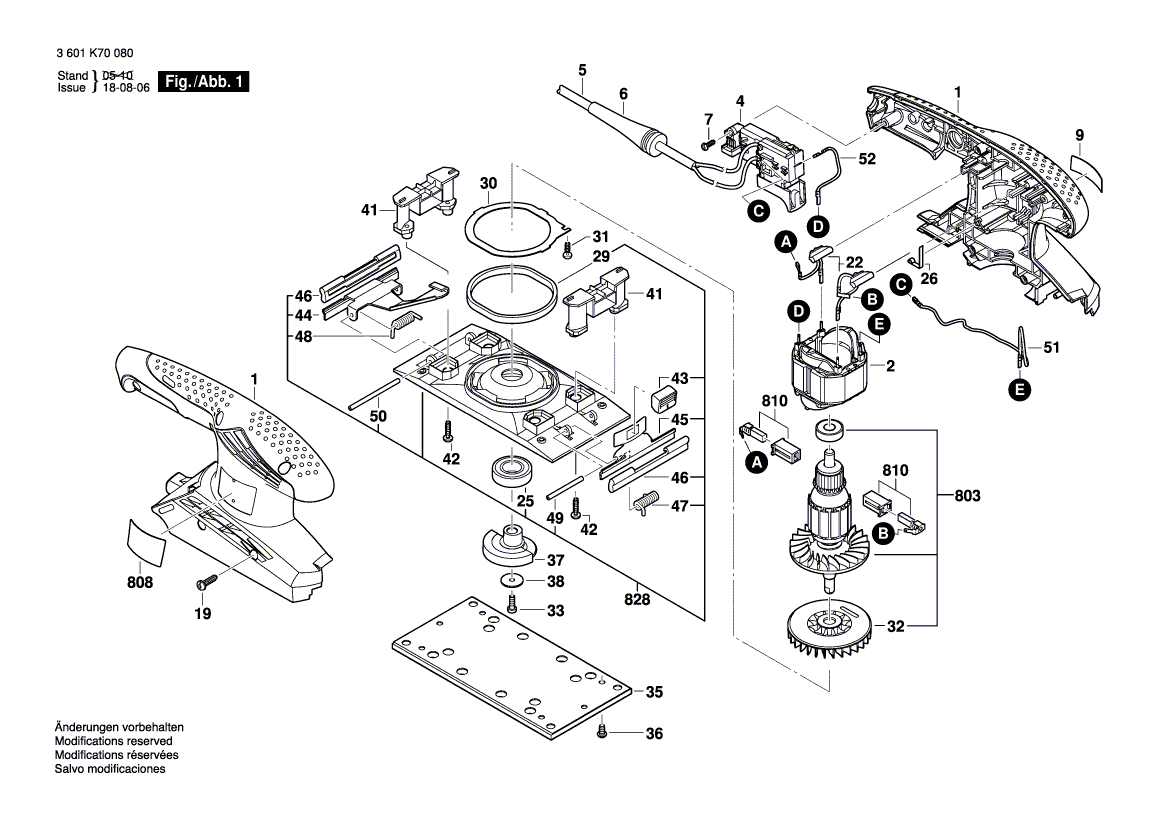 Nieuwe echte Bosch 2609199066 Swing-plaat