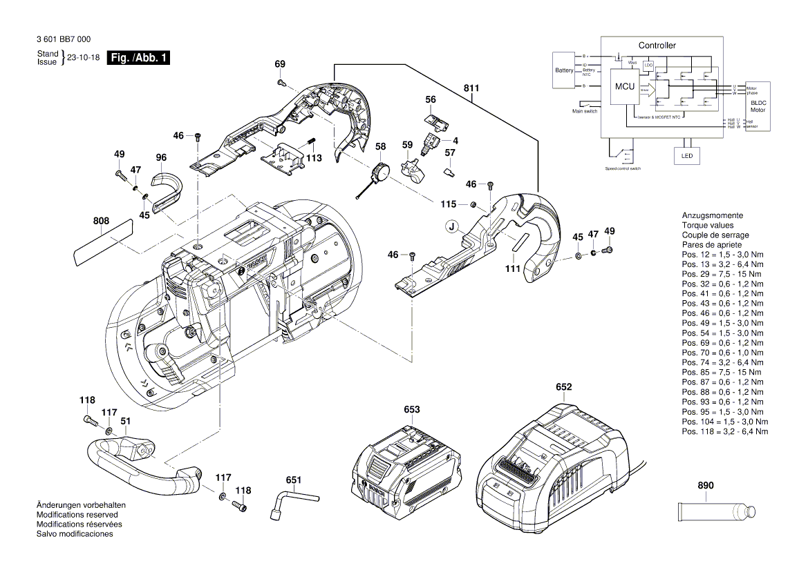 Ny ekte Bosch 1619pa8778 beholder ring