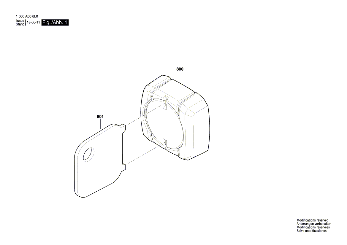 Ny ekte Bosch 1600A00H5X sender