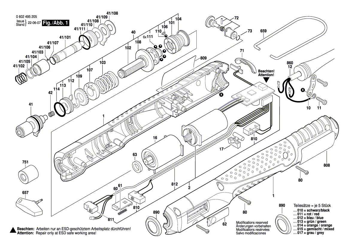 Новый подлинный комплект сборки Bosch 3607031614