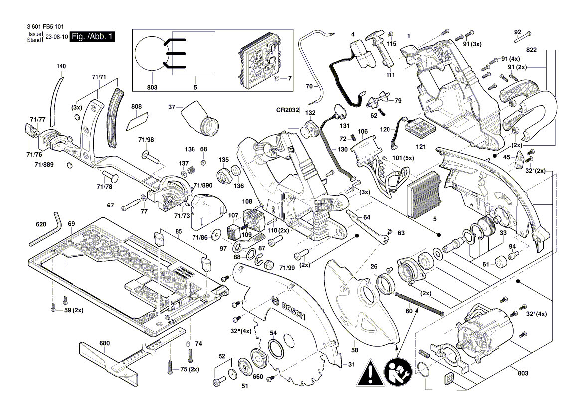 Nieuwe echte Bosch 16055002F9 -cover