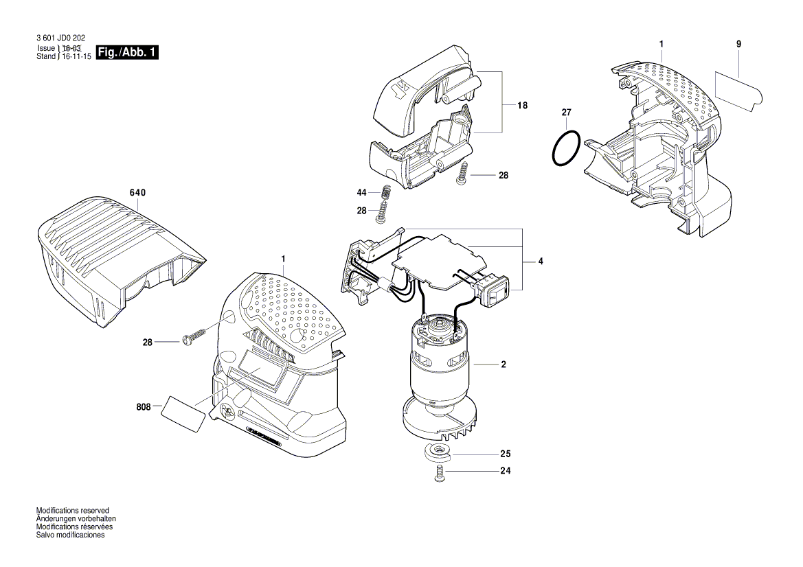 Neuer echter Bosch 2609199711 DC Motor