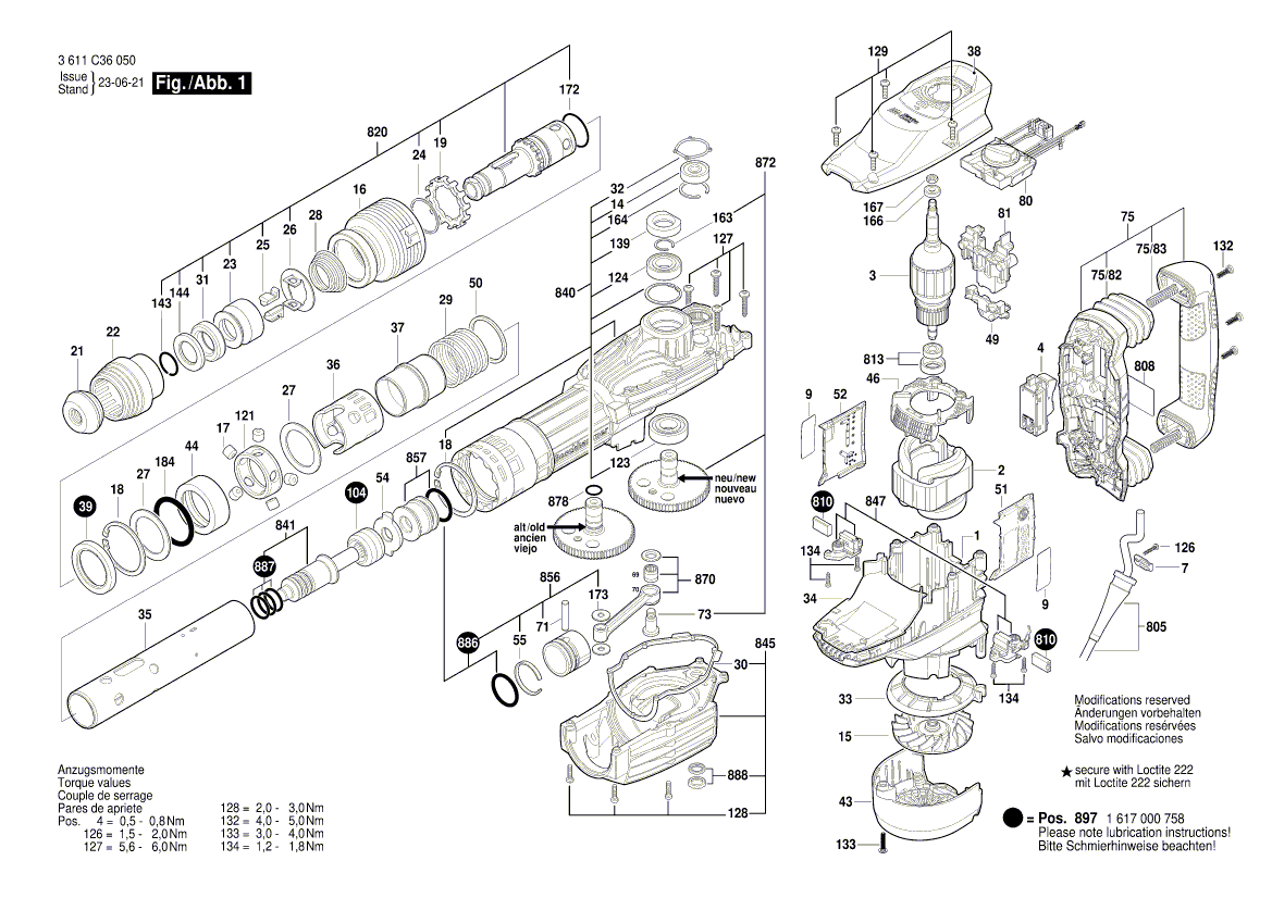 Ny ekte Bosch 1614011122 Armature